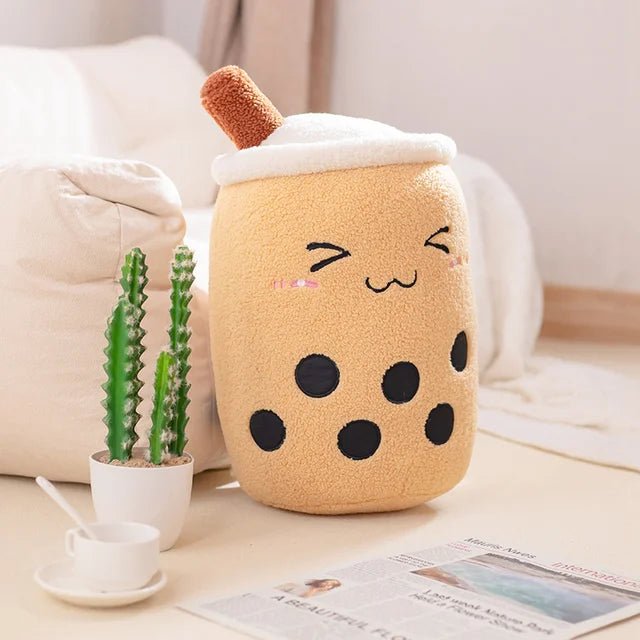 Boba Milk Tea Cat Sleeping Toy