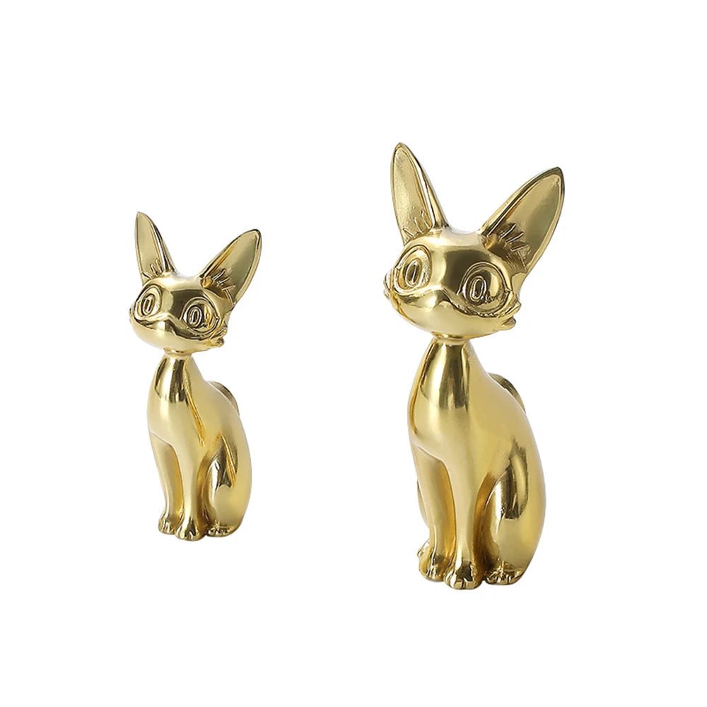 Brass Cat Door and Cabinet Knob
