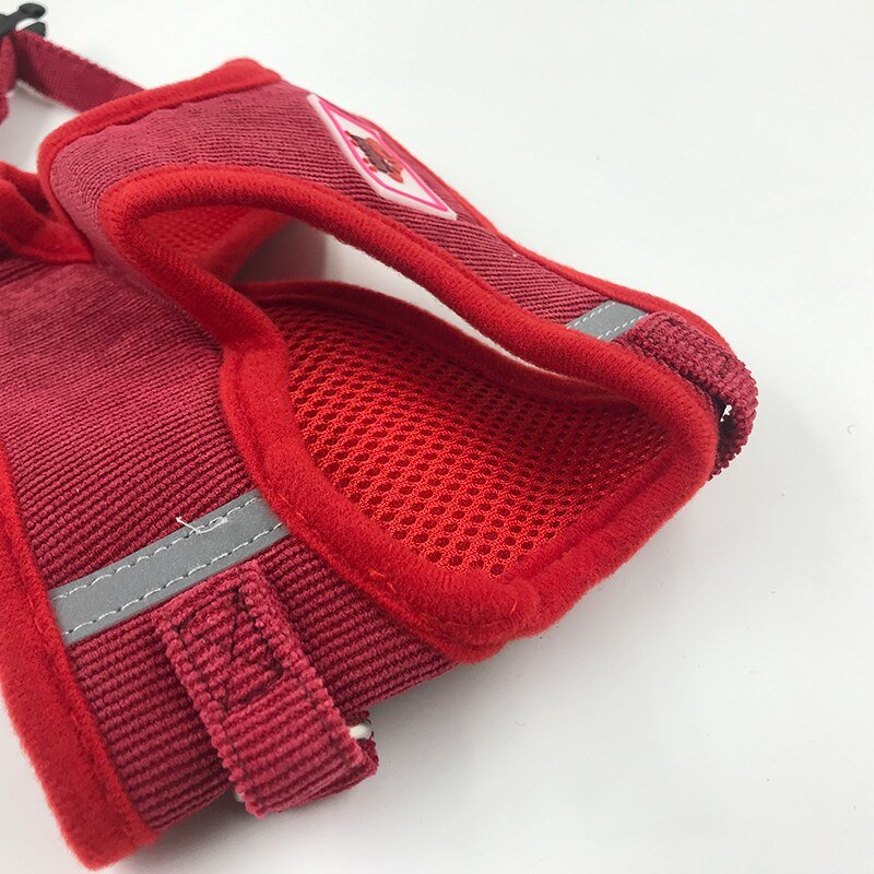 Breathable Reflective Harness Leash Set with Adjustable Vest