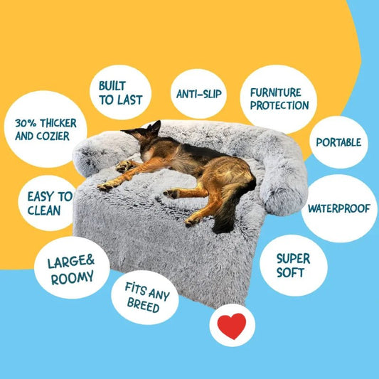 Calming Non-Slip Sofa Plush Cat and Dog Bed