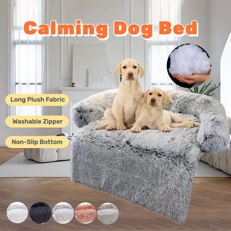 Calming Non-Slip Sofa Plush Cat and Dog Bed