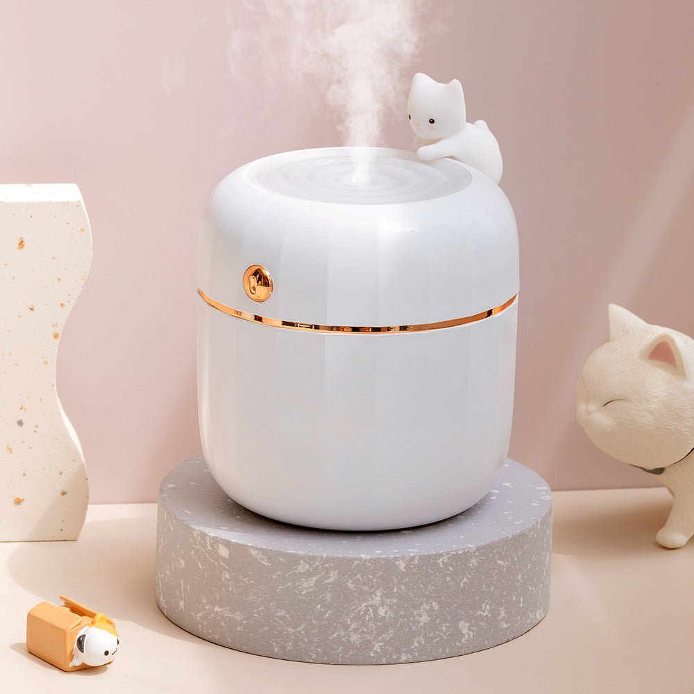 Cartoon Cat Carving Humidifier USB Mini Desktop Home Atomizer