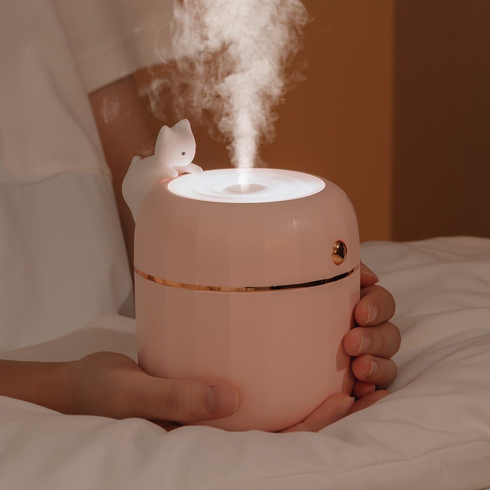 Cartoon Cat Carving Humidifier USB Mini Desktop Home Atomizer