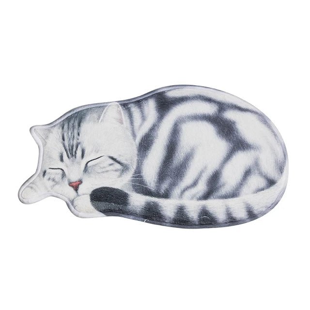 Cartoon Cat Non-Slip Bedroom Rug