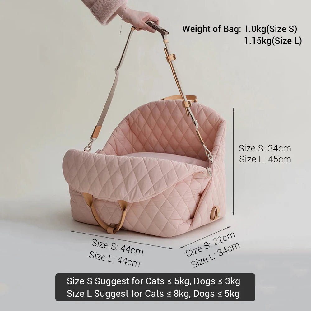 Cat Carrier Handbag and Luxury Car Seat