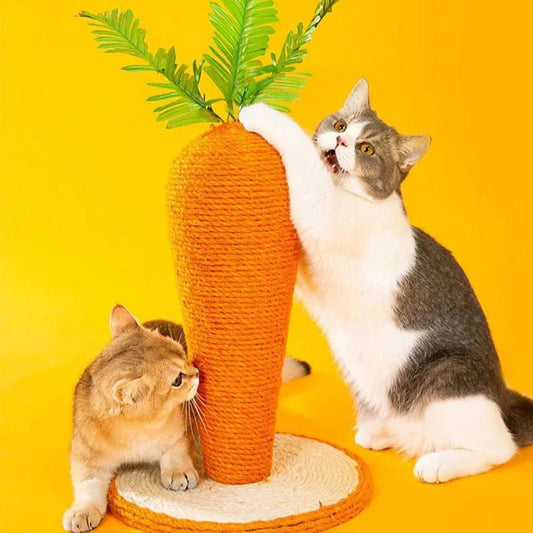 Cat Carrot Sisal Rope Scratching Post