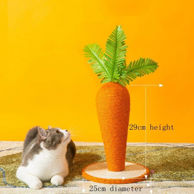 Cat Carrot Sisal Rope Scratching Post