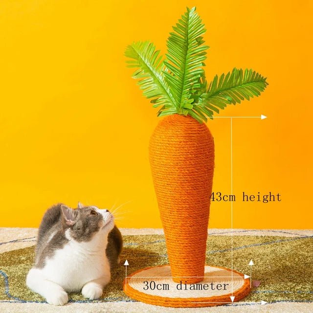 Cat Carrot Sisal Rope Scratching Post