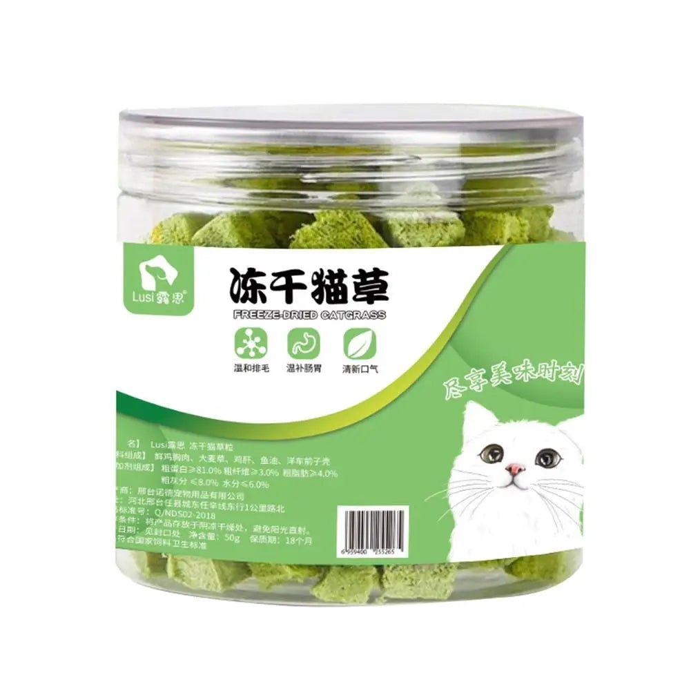 Cat Grass Freezedried Cat Snack for Hairballs and Teeth Grinding