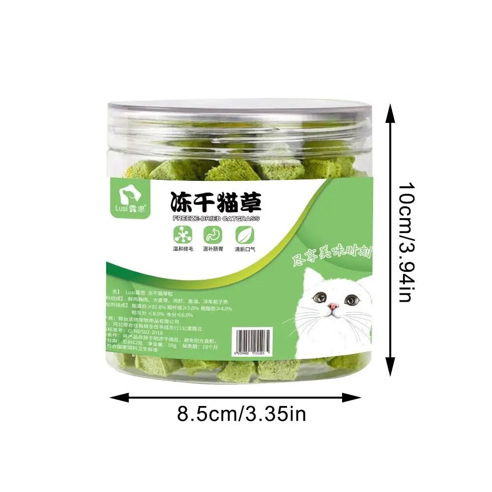 Cat Grass Freezedried Cat Snack for Hairballs and Teeth Grinding