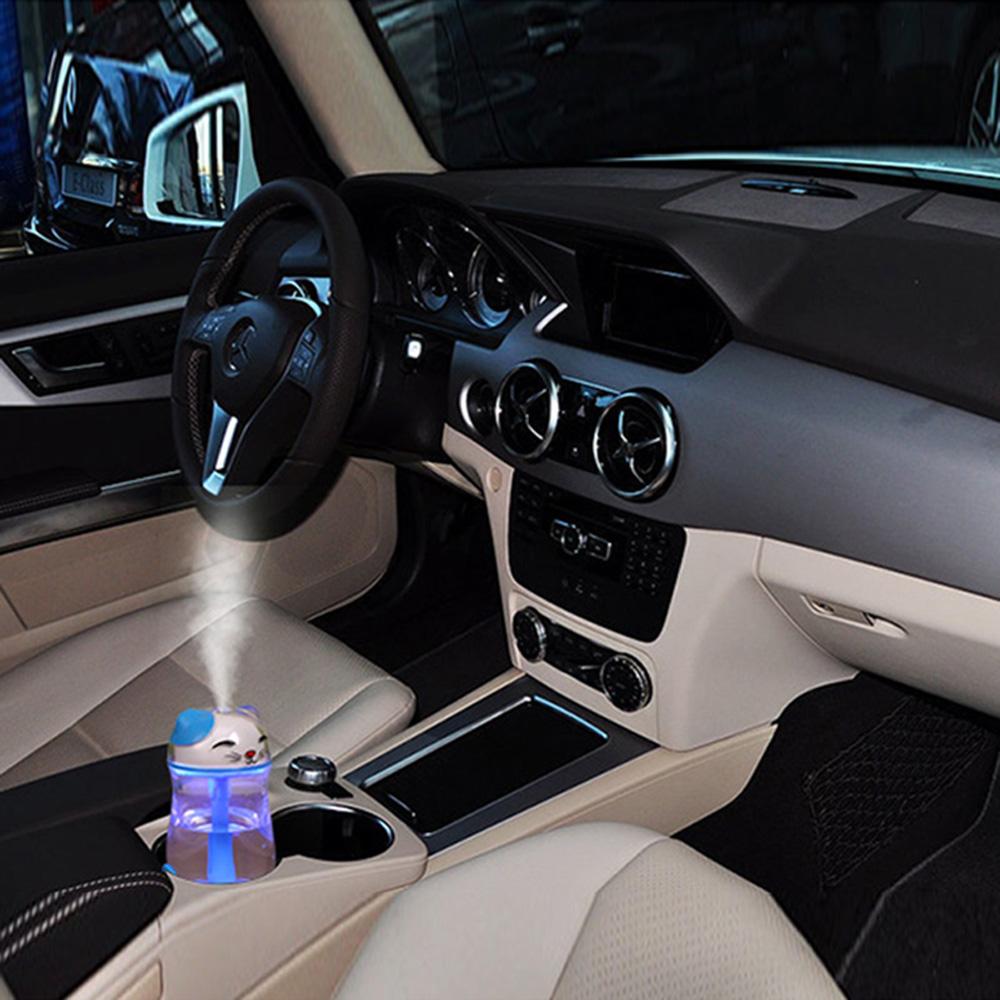 Cat LED Light Humidifier USB Air Diffuser