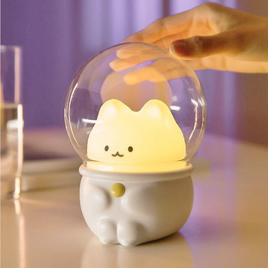 Cat & Rabbit USB Charging Pet Night Light for Children's Bedroom