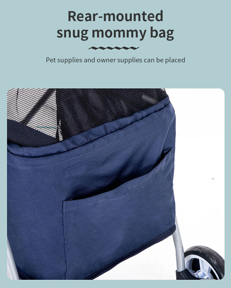 Cat Teddy Outdoor Portable Folding Pet Stroller