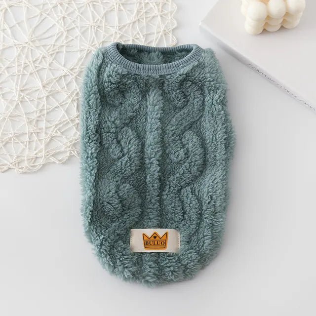 Cat Winter Fleece Cardigan Sweater