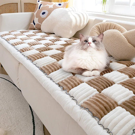 Checkered Scratchable Anti-Slip Cat Sofa Mat