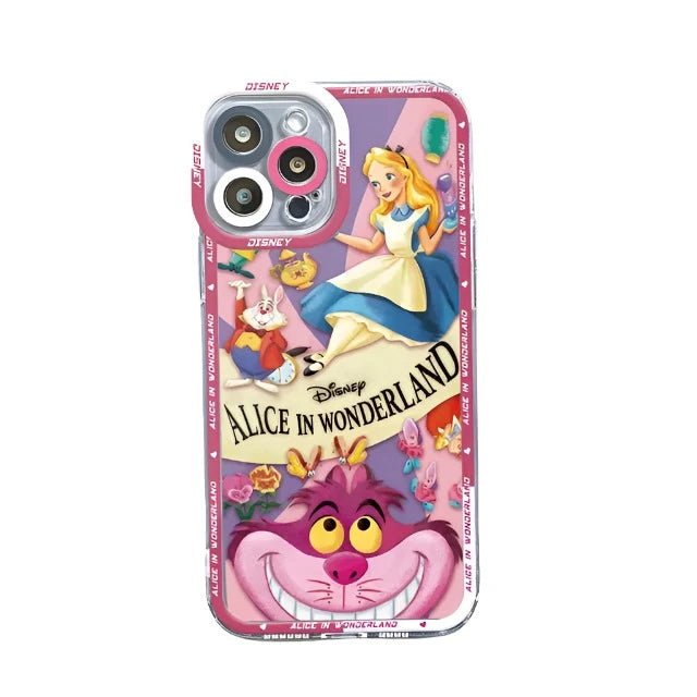 Cheshire Cat Alice in Wonderland Phone Case for Apple iPhone XR 13 Pro Max 8 12 Mini 11 Pro X XS SE 15 15 14 Plus 7 6s