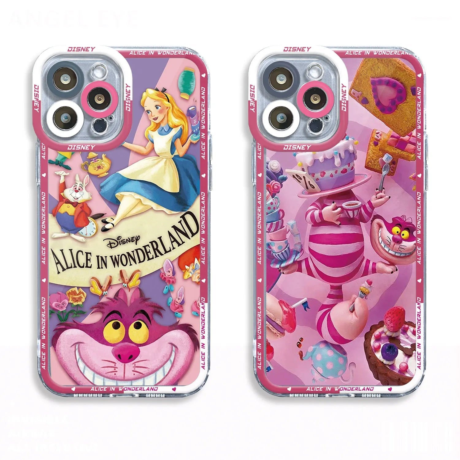 Cheshire Cat Alice in Wonderland Phone Case for Apple iPhone XR 13 Pro Max 8 12 Mini 11 Pro X XS SE 15 15 14 Plus 7 6s