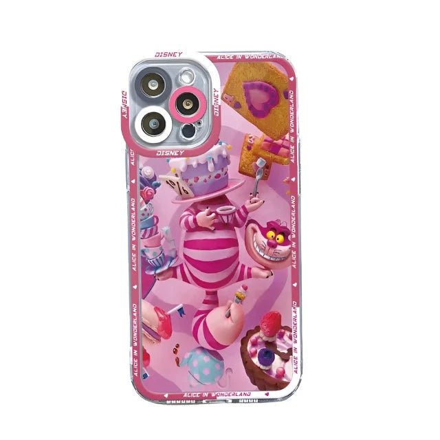 Cheshire Cat Alice in Wonderland Phone Case for Apple iPhone XR 13 Pro Max 8 12 Mini 11 Pro X XS SE 15 15 14 Plus 7 6s