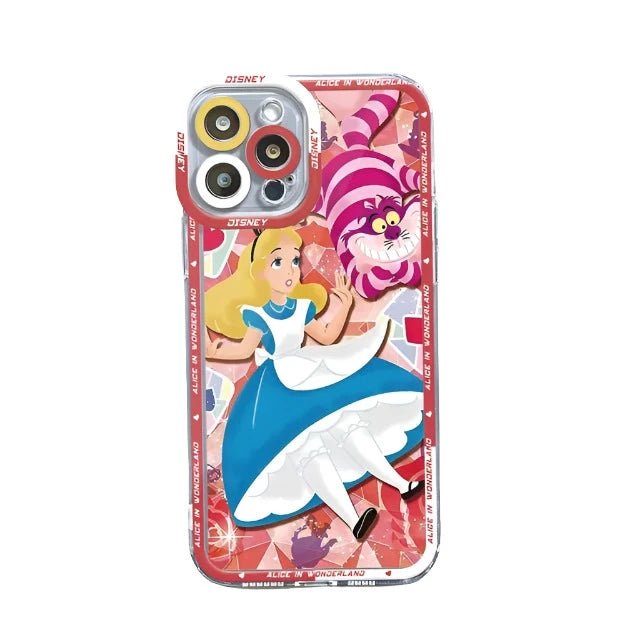Cheshire Cat Alice in Wonderland Phone Case for Apple iPhone XR 13 Pro Max 8 12 Mini 11 Pro X XS SE 15 15 14 Plus 7 6s
