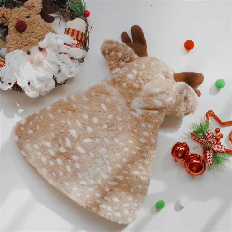 Christmas Pet Elk Cape for Cats & Small Dogs