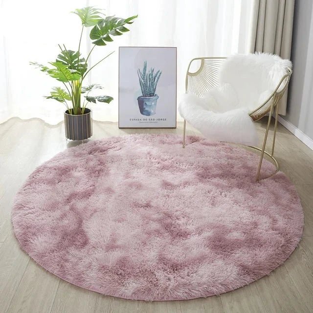 Circle Shaggy Plush Carpet