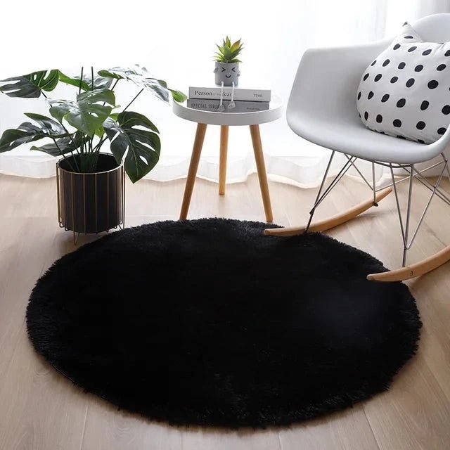 Circle Shaggy Plush Carpet