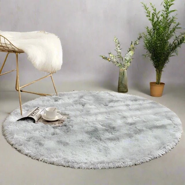 Circle Shaggy Plush Carpet