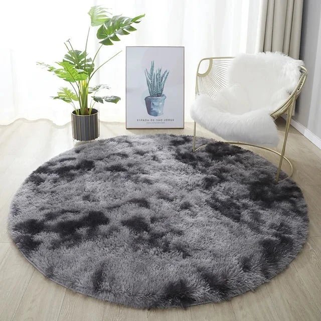 Circle Shaggy Plush Carpet