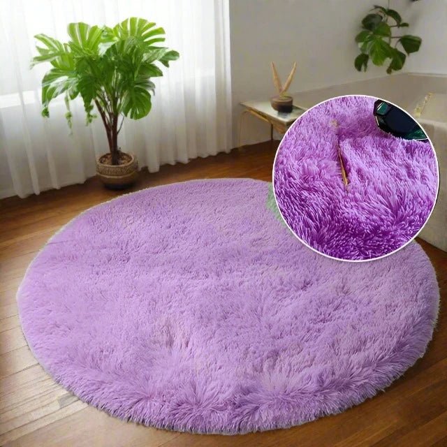 Circle Shaggy Plush Carpet
