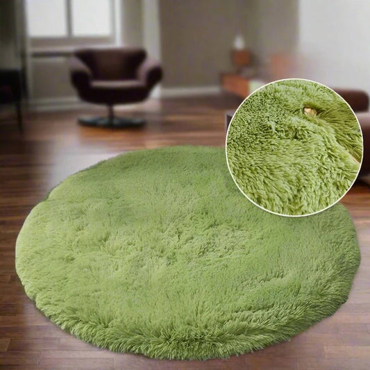 Circle Shaggy Plush Carpet