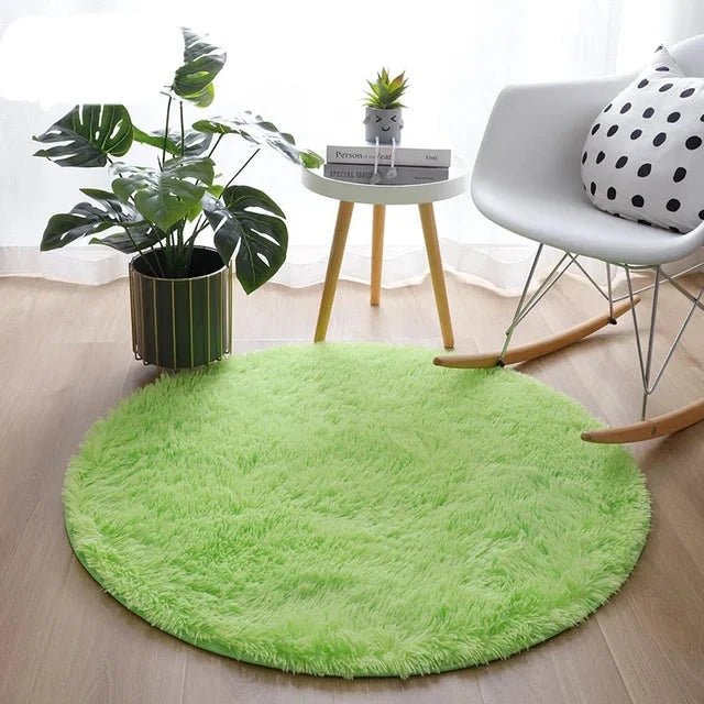 Circle Shaggy Plush Carpet