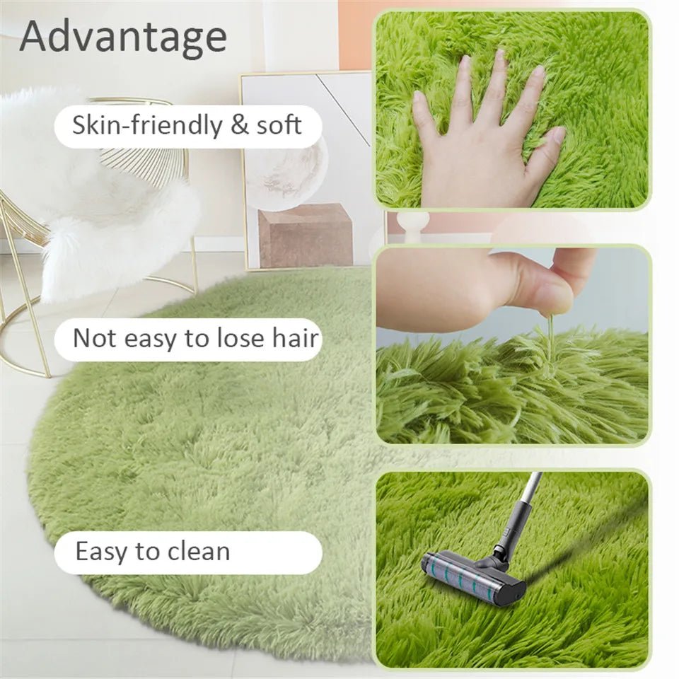 Circle Shaggy Plush Carpet