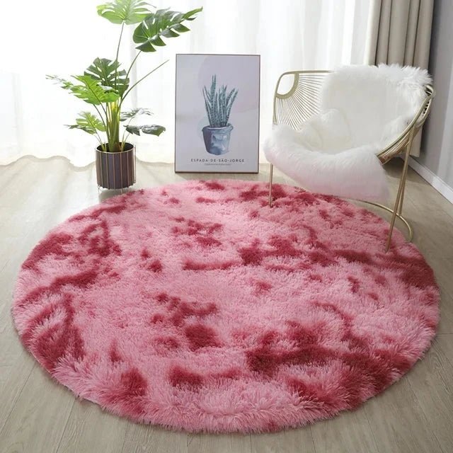 Circle Shaggy Plush Carpet