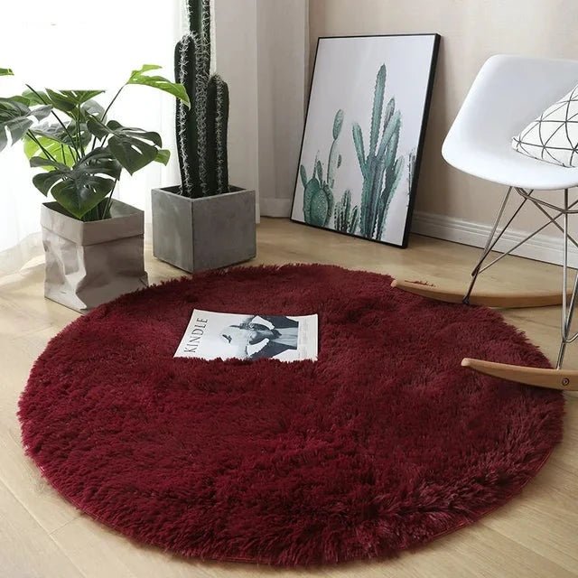 Circle Shaggy Plush Carpet