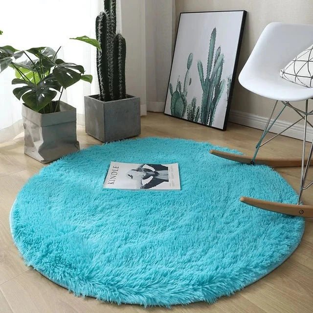 Circle Shaggy Plush Carpet