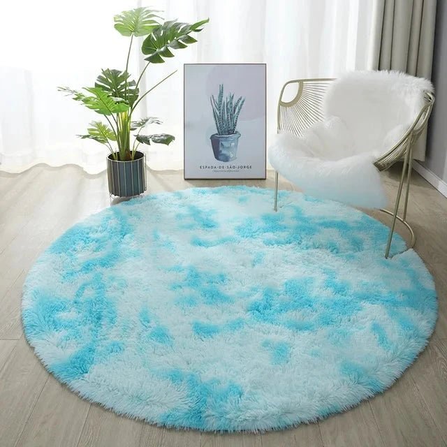 Circle Shaggy Plush Carpet