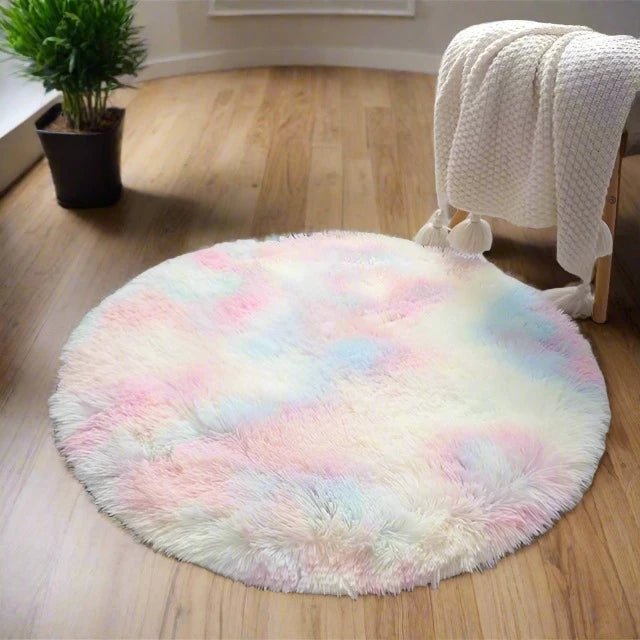 Circle Shaggy Plush Carpet