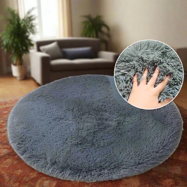 Circle Shaggy Plush Carpet