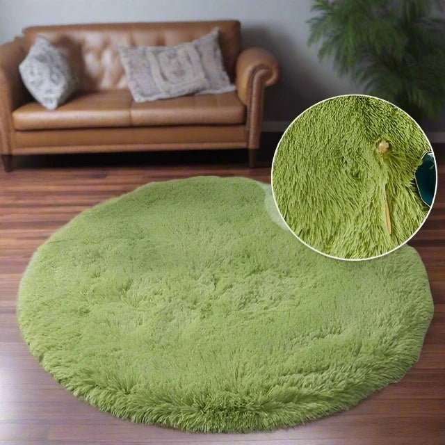Circle Shaggy Plush Carpet