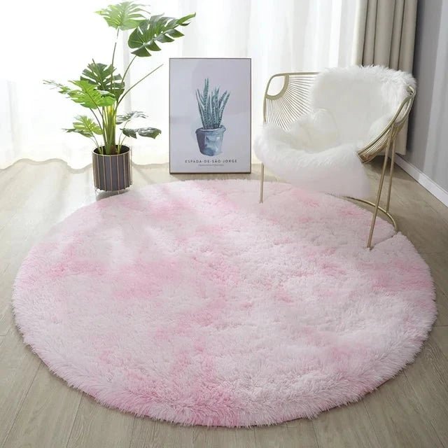 Circle Shaggy Plush Carpet