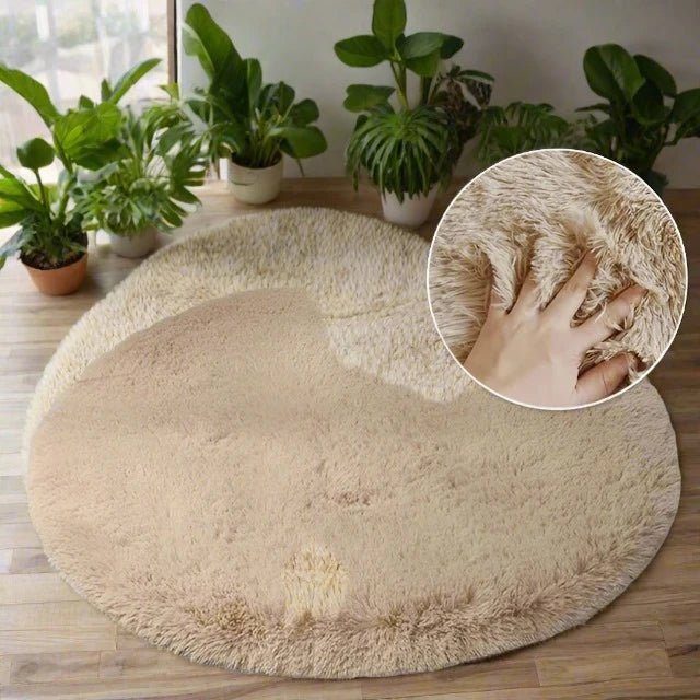 Circle Shaggy Plush Carpet