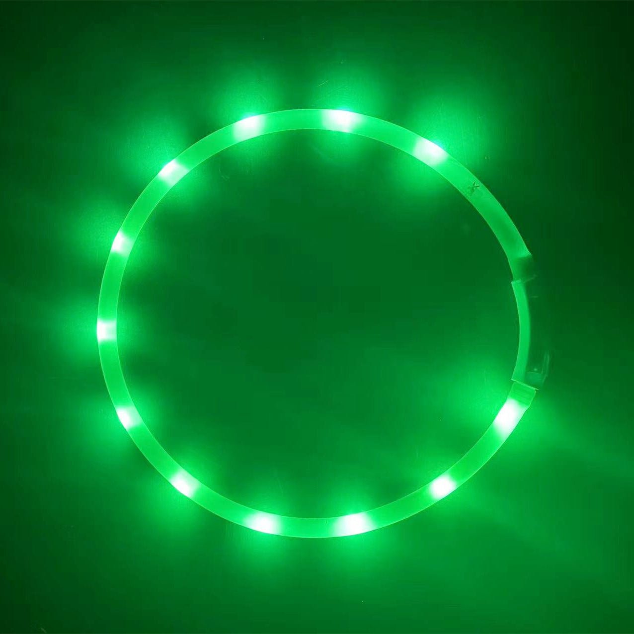 Cuttable USB Rechargeable Silicone Luminous LED Collar