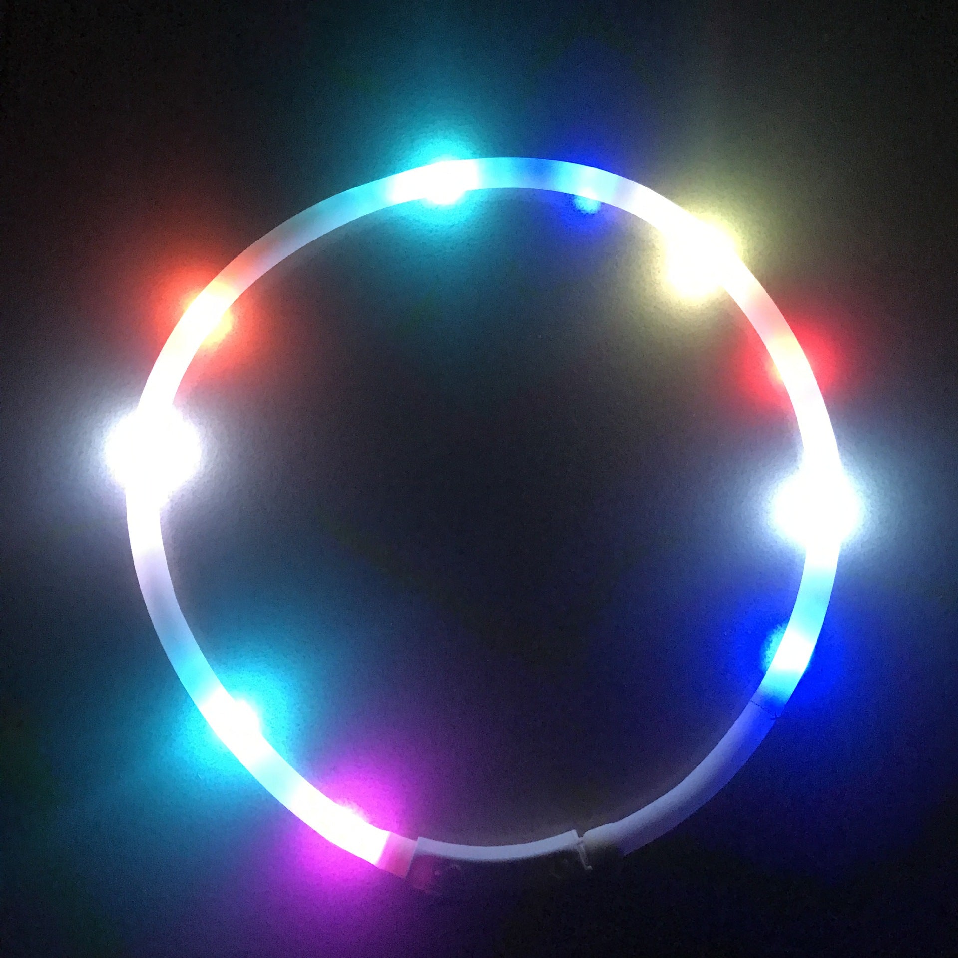 Cuttable USB Rechargeable Silicone Luminous LED Collar
