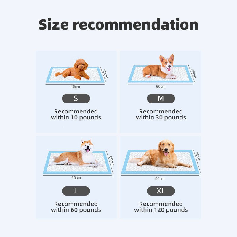 Dog Pee Pads - 4 Sizes