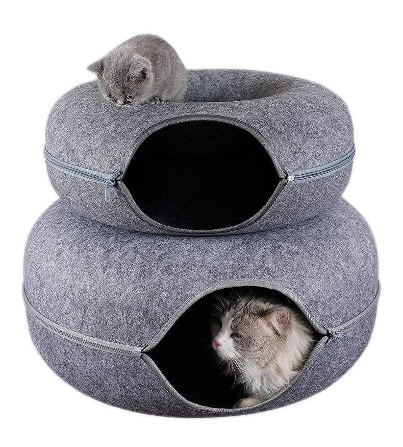 Donut Cat Bed and Tunnel