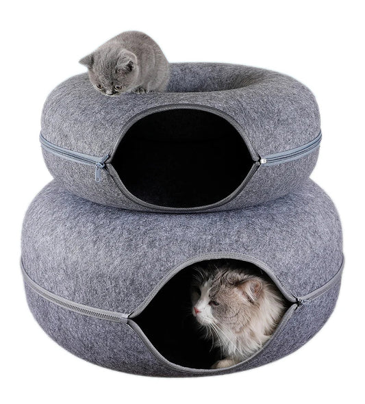 Donut Cat Bed and Tunnel