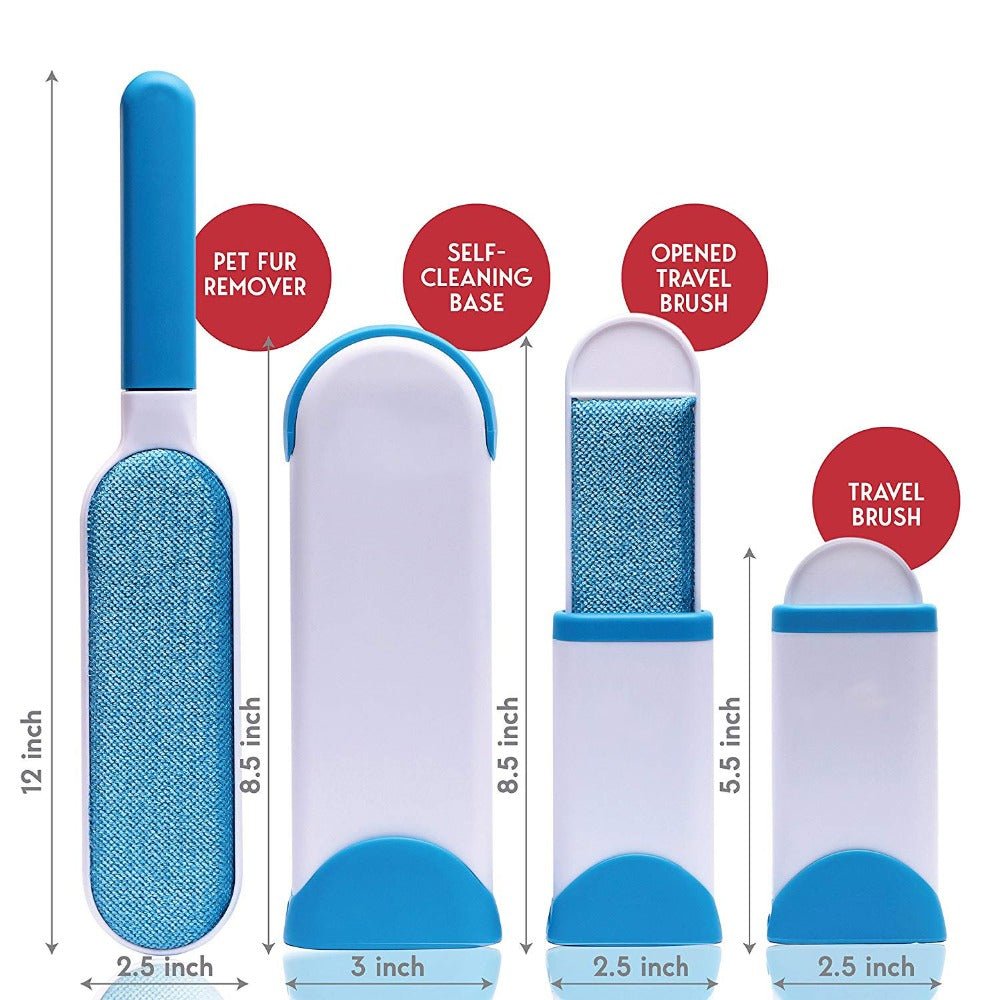 Double-Sided Lint Hair Remover Padded Brush for Furniture and Clothes