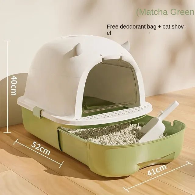 Drawer-Style Aesthetic Large Capacity Cat Litter Sandbox