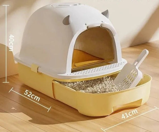 Drawer-Style Aesthetic Large Capacity Cat Litter Sandbox
