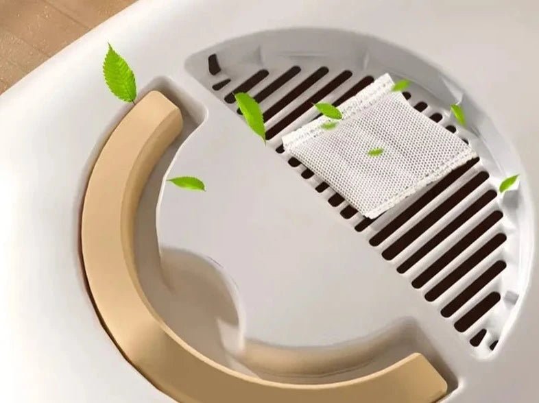 Drawer-Style Aesthetic Large Capacity Cat Litter Sandbox